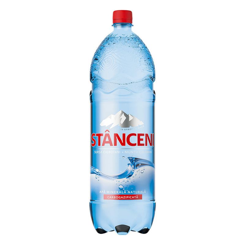 Apa carbogazoasa minerala Stanceni, 2 l