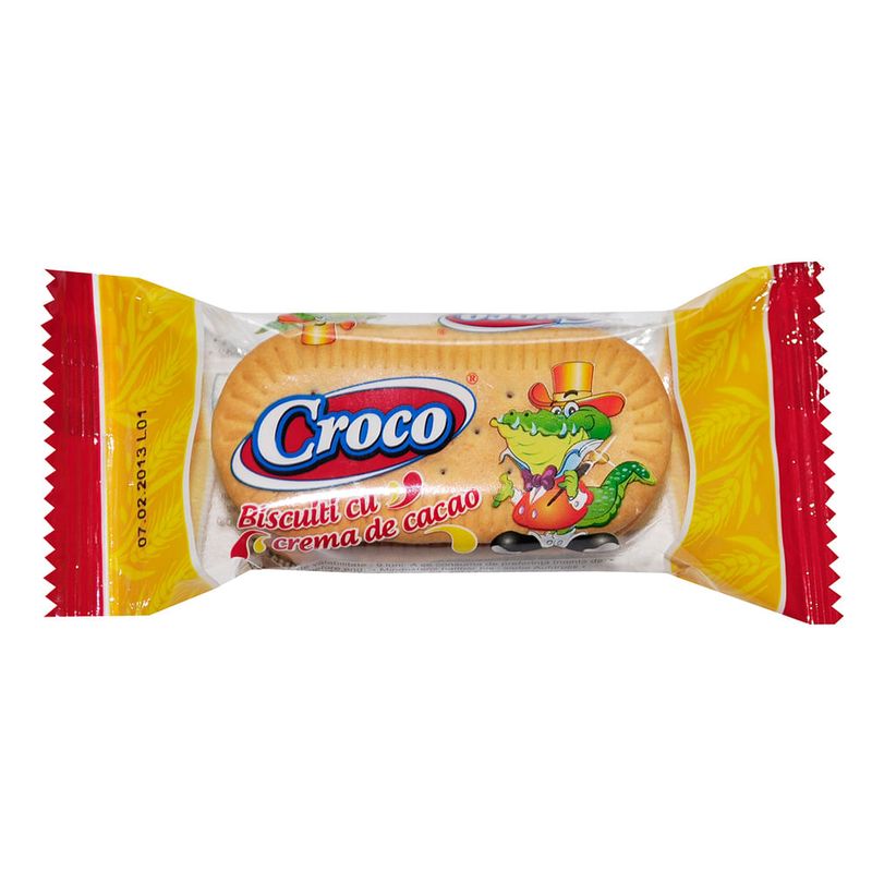 Biscuiti Croco cu crema de cacao 25g