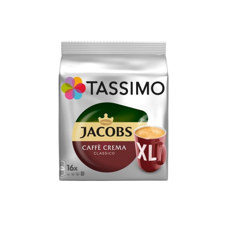 Cafea capsule crema XL Jacobs Tassimo, 16 capsule