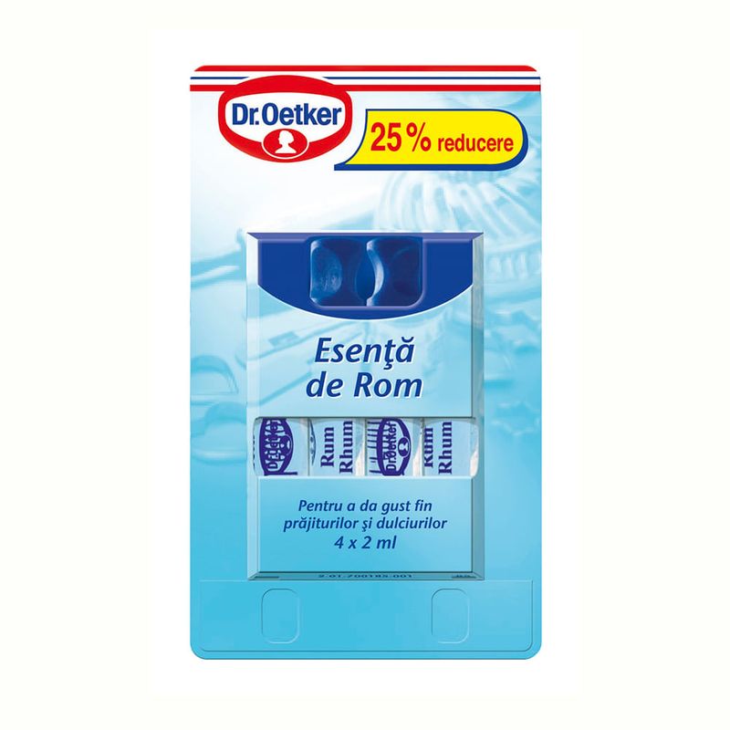 Esenta de rom Dr.Oetker, 4 x 2 ml