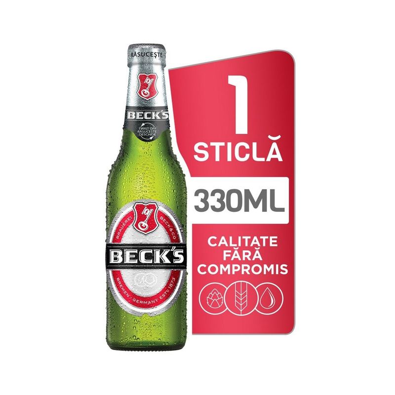 Bere Beck's blonda, 0.33 l