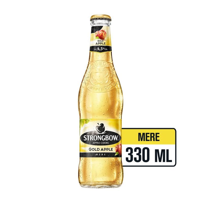 Cidru Strongbow Gold, cu aroma de mere, 0.33 l