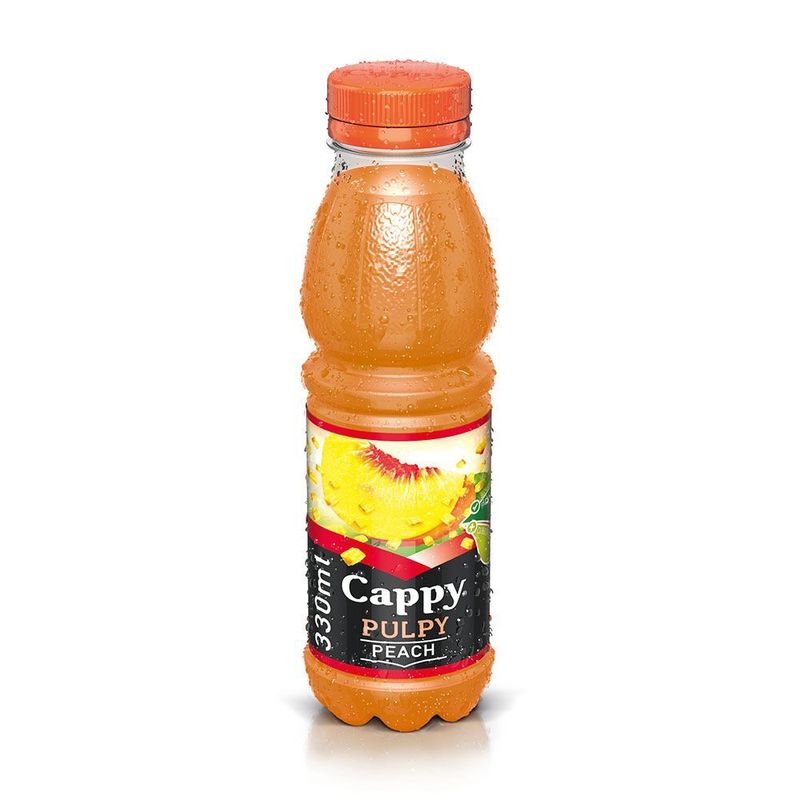 Bautura necarbogazoasa cu piersici Cappy Pulpy, 0.33 l