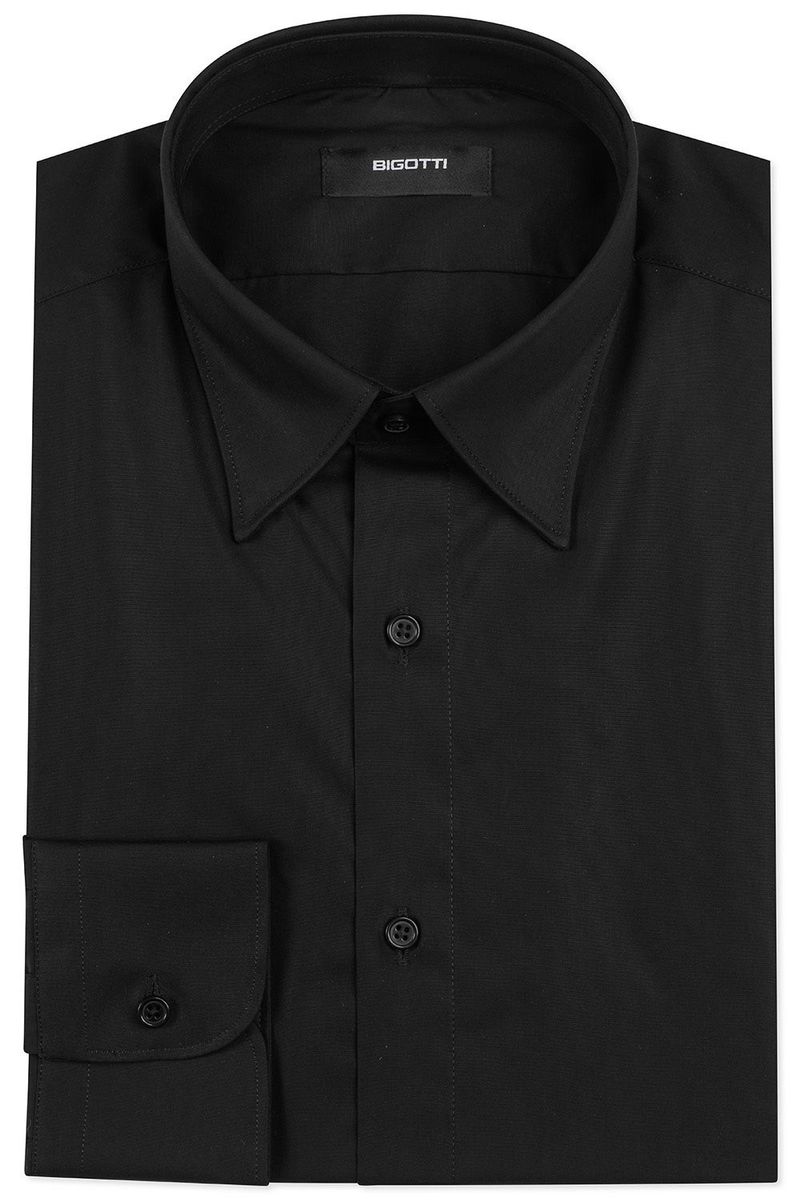 Camasa slim neagra uni