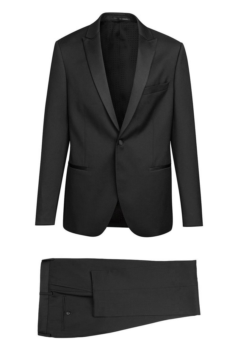 Costum slim mondrian negru uni