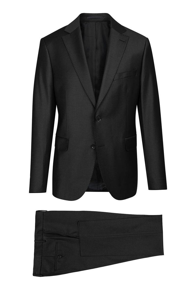 Costum slim negru uni