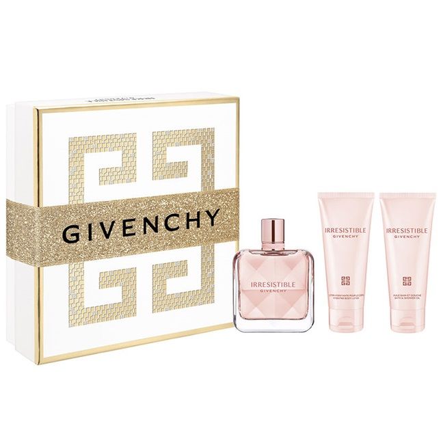 Set Apa de Parfum Givenchy Irresistible 80 ml + 75 ml Lotiune de corp + 75 ml Gel de dus, Femei