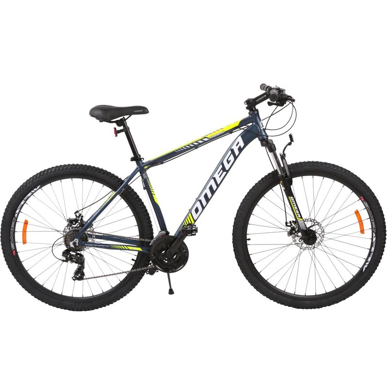 Bicicleta mountainbike Omega Thomas 29  , cadru 49 cm, albastru galben alb